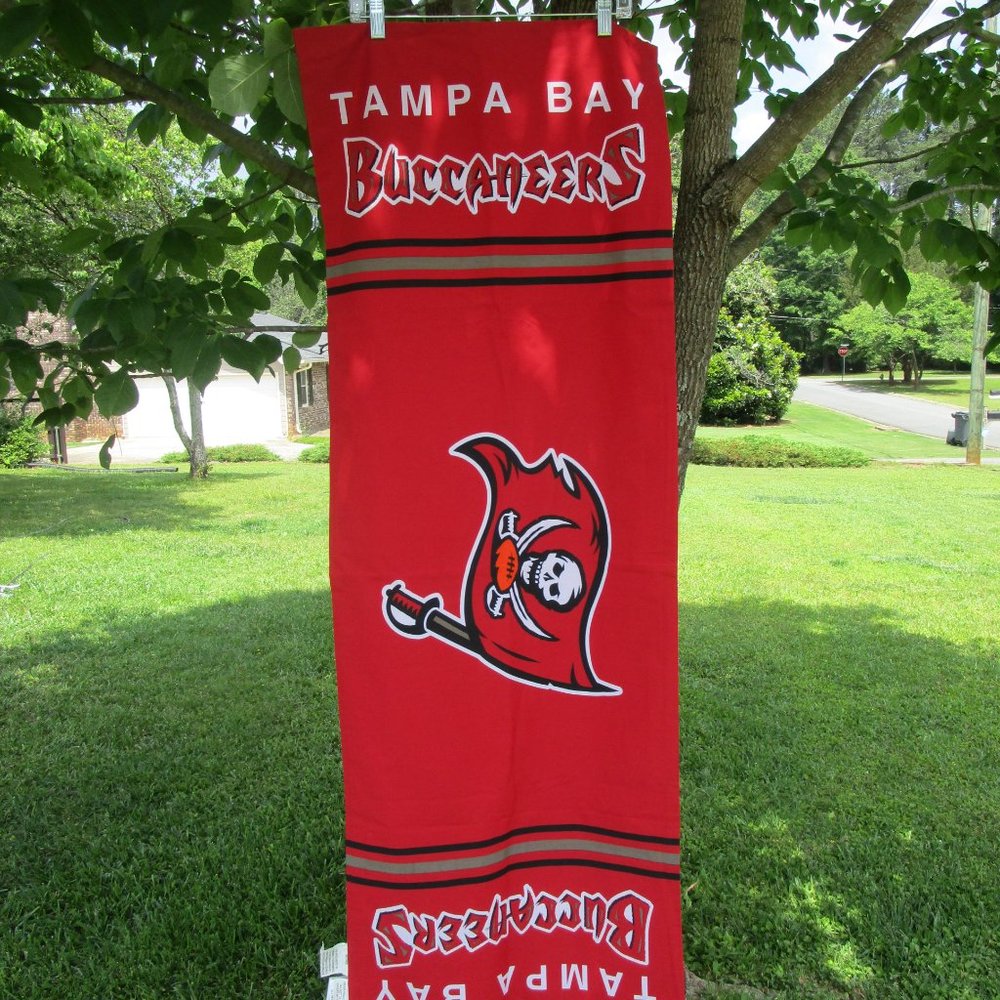 Tampa Bay Buccaneers Body Pillow or Bolster Cover  NFL Football   ~52x19